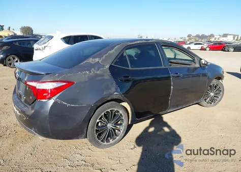 2016 Toyota Corolla S Plus из США, поврежденный, VIN 2T1BURHE8GC672874